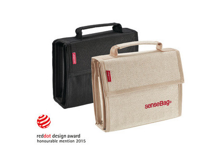 transotype Portefeuille 'senseBag', pour 36 stylos, naturel