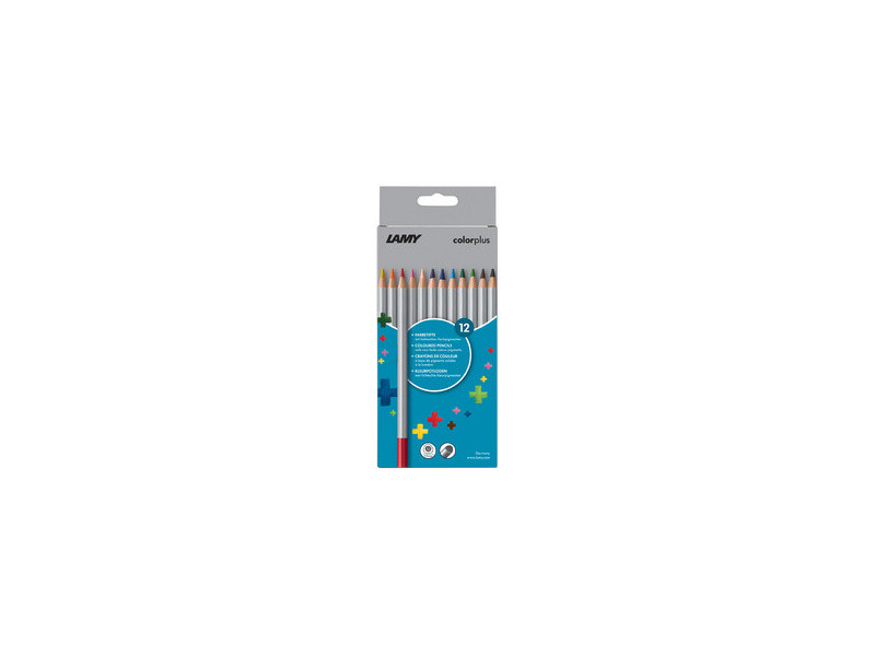 LAMY Crayon de couleur triangulaire colorplus, étui de 12