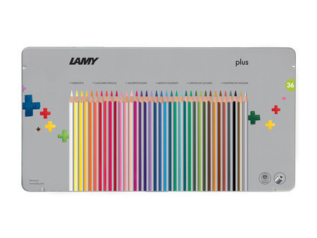 LAMY Crayon de couleur triangulaire plus, étui métal de 12