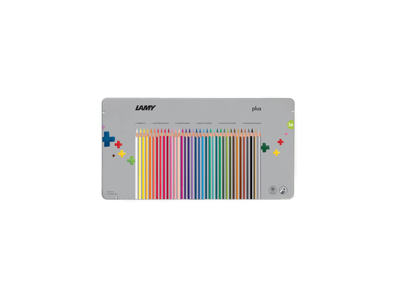 LAMY Crayon de couleur triangulaire plus, étui métal de 24