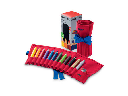 LAMY Crayon de couleur 3-en-1 3plus, rouleau de 12