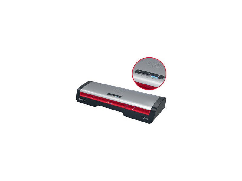 GBC Plastifieuse 250HS, jusqu'au format A3,noir/argent/rouge