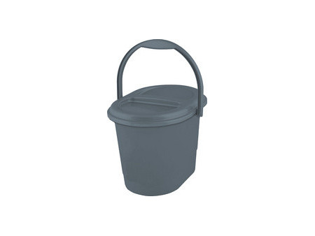 keeeper Seau à déchets bio elsa, 13 litres, eco-grey