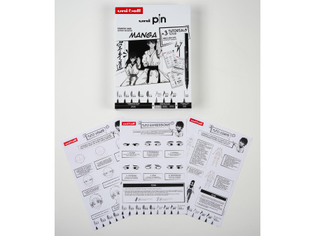 uni-ball Coffret d'initiation uni pin 'MANGA', 9 pièces