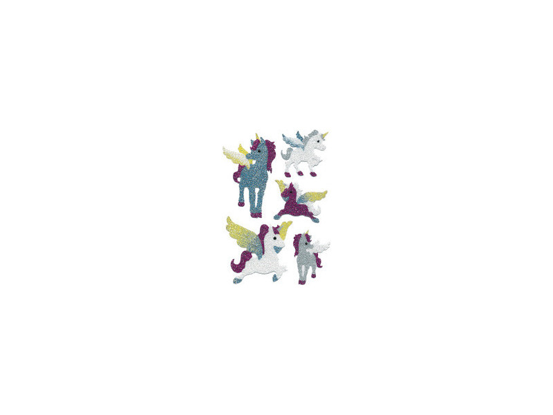HERMA Sticker MAGIC Happy Unicorns, transpuffy