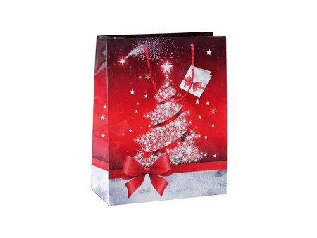 sigel Sac cadeau de Noël 'Sparkling Tree', grand