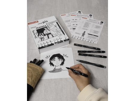 uni-ball Coffret d'initiation uni pin 'MANGA', 9 pièces