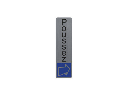 EXACOMPTA Plaque de signalisation 'Poussez'