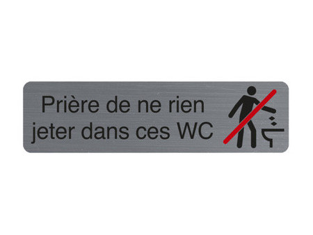 EXACOMPTA Plaque de signalisation 'Toilettes Homme'