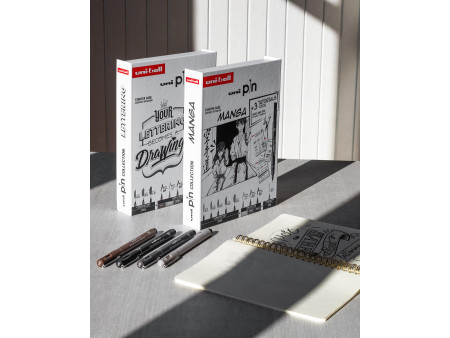 uni-ball Coffret d'initiation uni pin 'LETTERING', 9 pièces