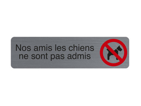 EXACOMPTA Plaque de signalisation 'Nos amis les chiens'
