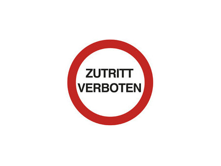 EXACOMPTA Plaque de signalisation 'Interdit de marcher'