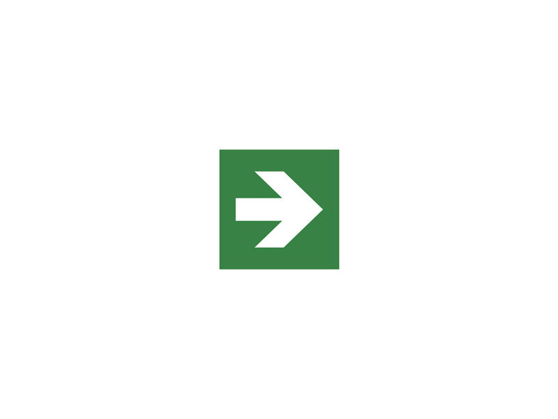 EXACOMPTA Plaque de signalisation 'Flèche vers la droite'