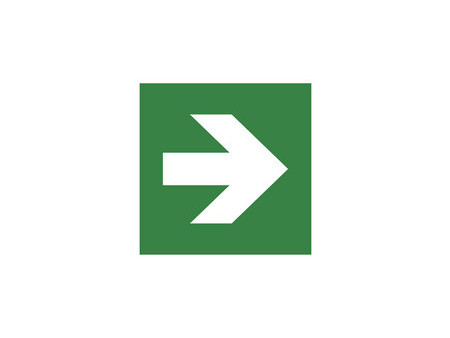 EXACOMPTA Plaque de signalisation 'Flèche vers la droite'
