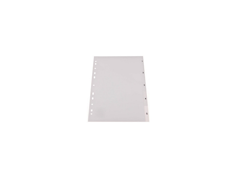 proOFFICE Intercalaires en plastique, numériques, A4