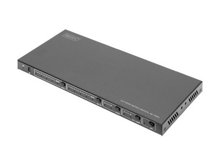 DIGITUS Commutateur matriciel HDMI 4x2, 4K/60Hz, noir