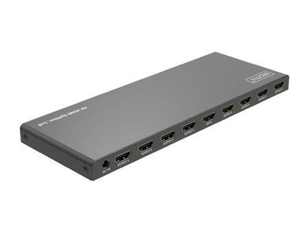 DIGITUS Répartiteur HDMI 4K, 1x8, 4K/60Hz HDCP 2.2, noir