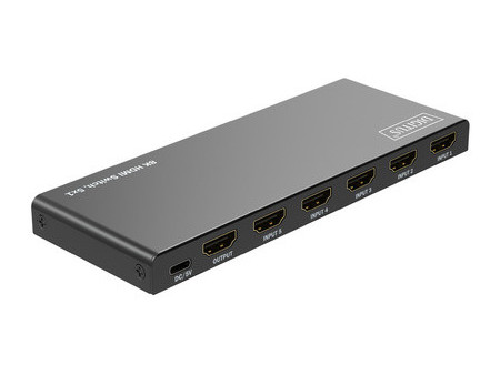 DIGITUS Commutateur HDMI 8K, 5x1, noir