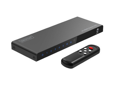 DIGITUS Commutateur HDMI 4K, 5x1, noir