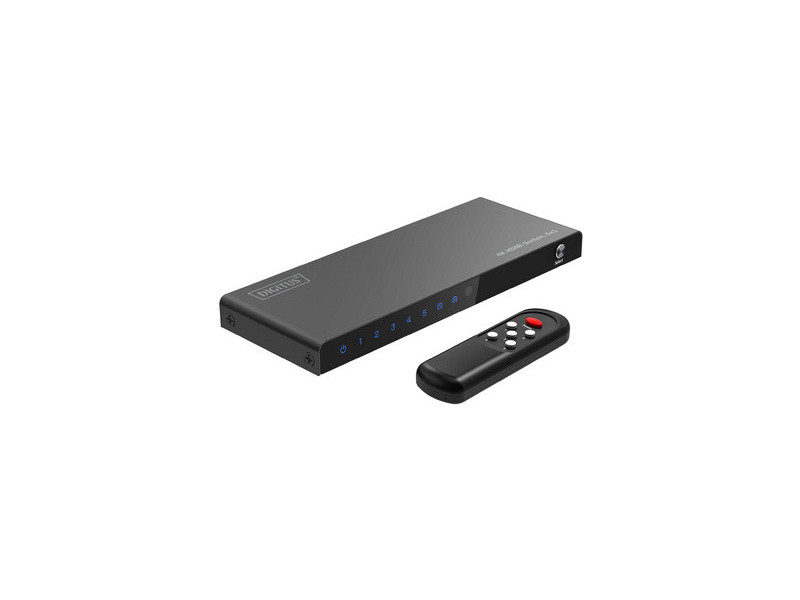 DIGITUS Commutateur HDMI 4K, 5x1, noir