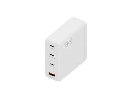 DIGITUS Chargeur secteur USB GaN, 3x USB-C / 1x USB-A, 140 W