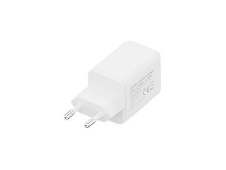 DIGITUS Chargeur secteur USB GaN, USB-C/USB-A, 45 W, blanc