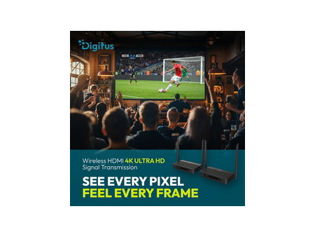 DIGITUS Kit amplificateur HDMI KVW Wireless, 100 m, 4K/60Hz