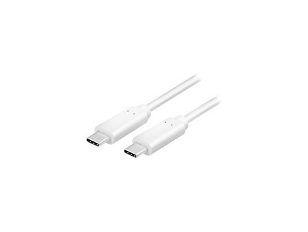 LogiLink Câble USB 3.1, USB-C - USB-C mâle, 1,0 m, blanc