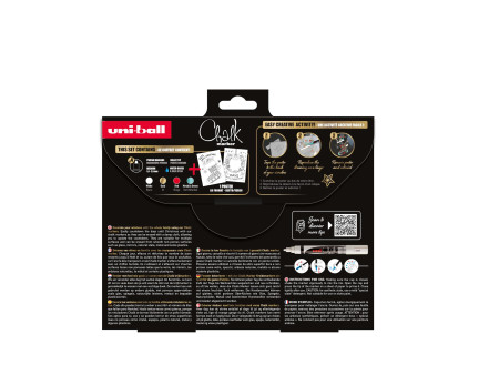 uni-ball Marqueur craie Chalk marker, coffret Noël TRADI