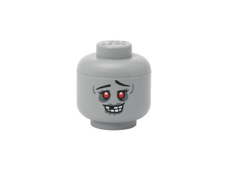 LEGO Mini-boîte en forme de tête STORAGE HEAD GREEN SKELETON