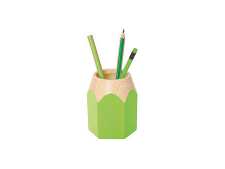 WEDO Pot à crayons 'PENCIL', en plastique, vert pomme