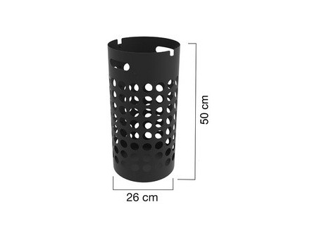 UNiLUX Porte-parapluie SLIM, en plastique, noir