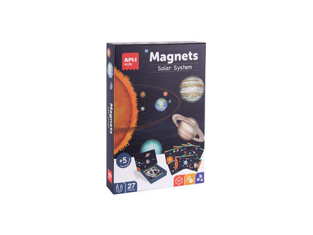 APLI kids Jeu de magnets 'Système solaire', 27 magnets