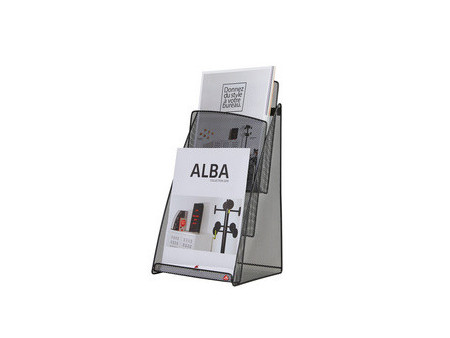 ALBA Porte-brochures de table 'MESHPREZA4', A4, fil métal