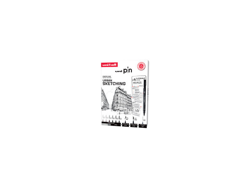 uni-ball Coffret d'initiation uni pin URBAN SKETCHING