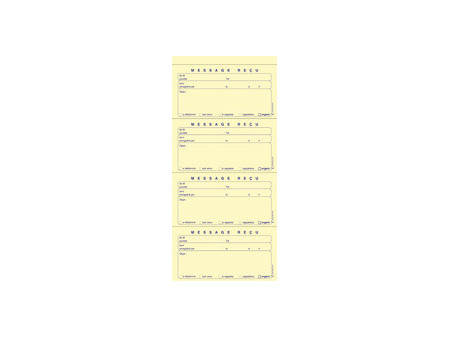 ELVE Carnet de messages reçus autocopiant, 322 x 140 mm