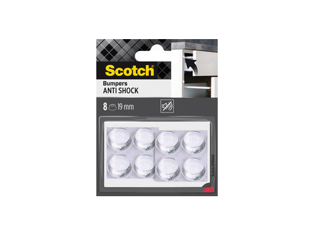 Scotch Pastille antichoc élastique, 21 x 21 mm, transparent