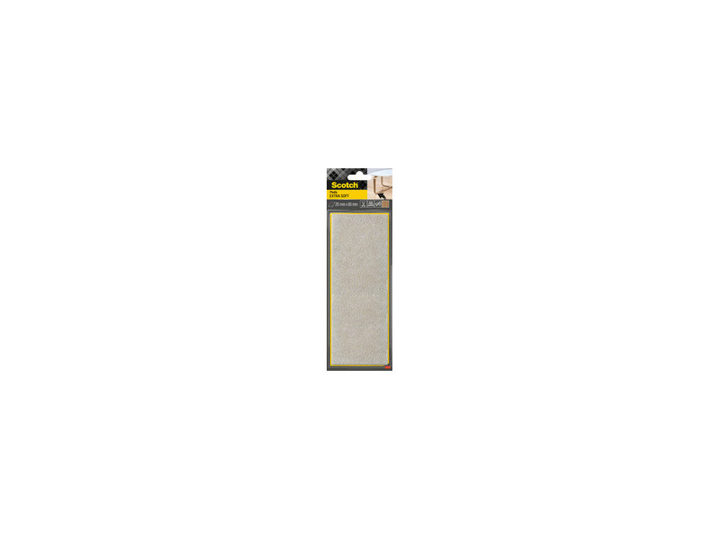 Scotch Patin en feutre extra-doux, 80 x 215 mm, beige