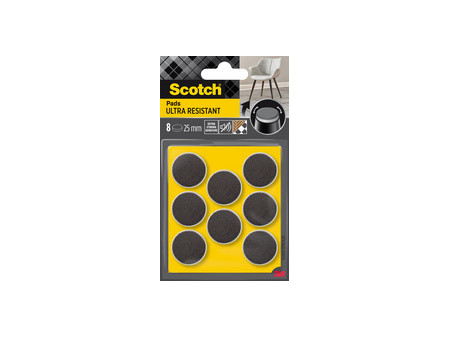 Scotch Patin en feutre ultra-résistant, 25 mm, gris