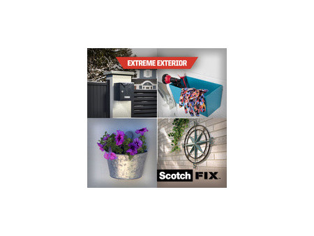 Scotch-FIX Ruban adhésif double face pour extérieur, 5 m