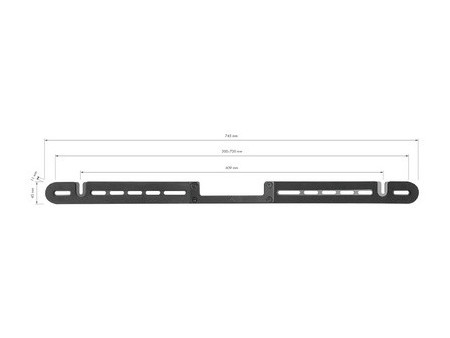 LogiLink Support mural pour haut-parleur SONOS ARC/ARC ULTRA