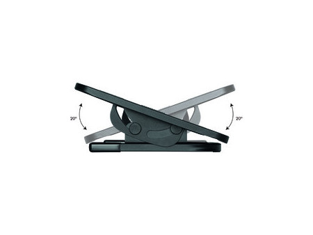 LogiLink Repose-pieds, réglable en hauteur, noir