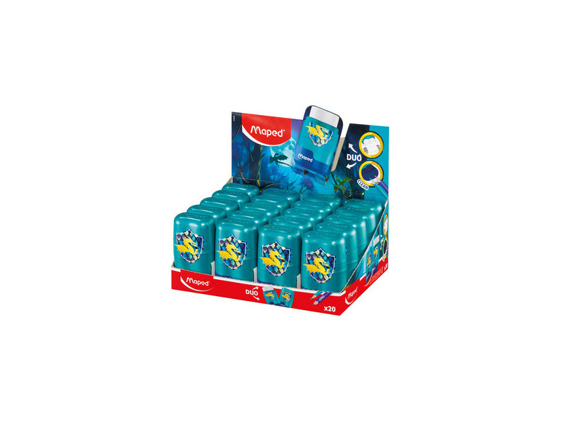 Maped Combi gomme-taille-crayon DRAGON, présentoir de 20