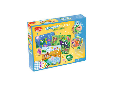 Maped Creativ Kit gommettes géométriques ANIMAUX DU MONDE