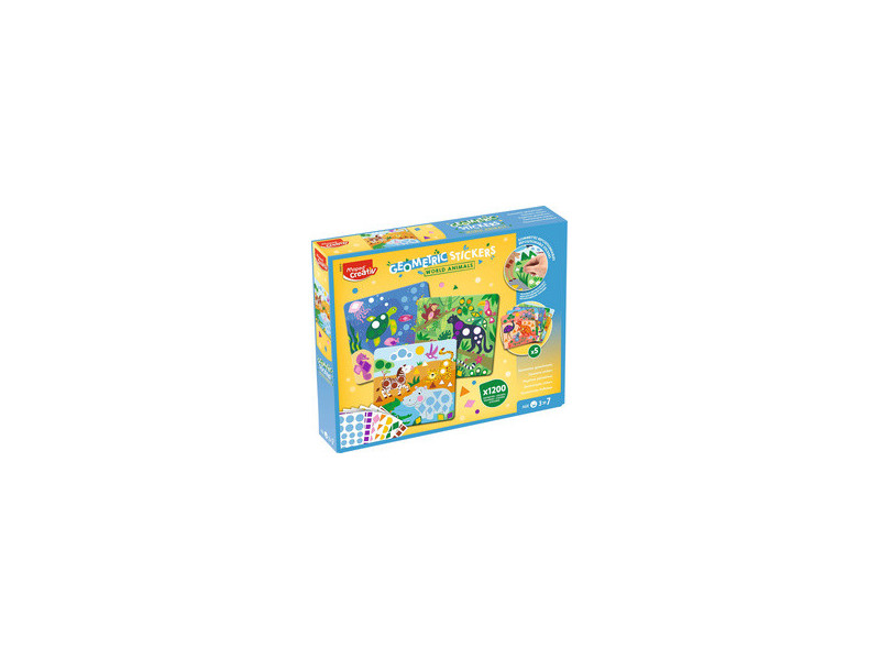 Maped Creativ Kit gommettes géométriques ANIMAUX DU MONDE