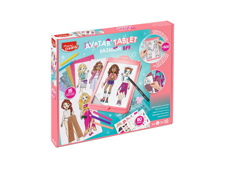 Maped Creativ Table à dessin LED AVATAR FASHION BFF, rose