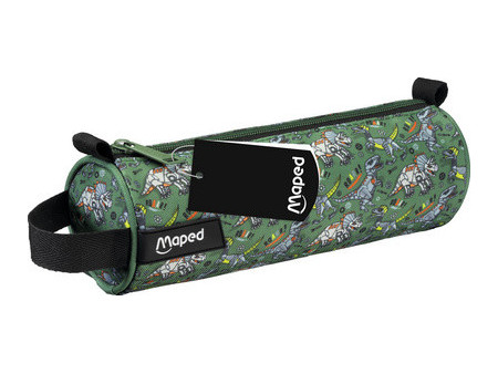Maped Trousse ronde Dinosaure, vert/noir