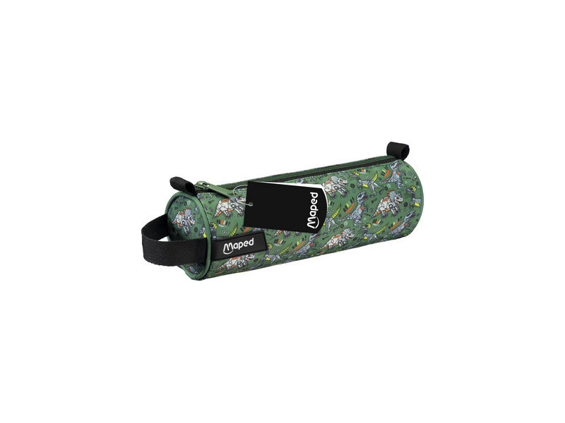 Maped Trousse ronde Dinosaure, vert/noir