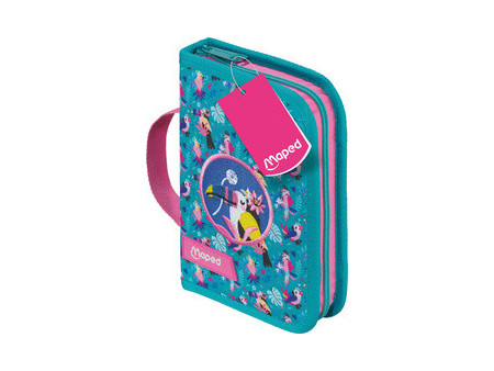 Maped Étui scolaire Tropical, polyester, turquoise / rose