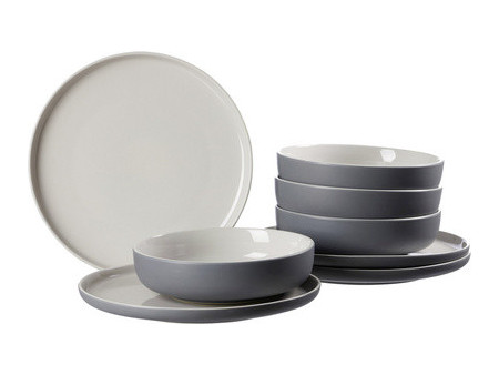 Ritzenhoff & Breker Service de table JASPER, 8 pièces, gris